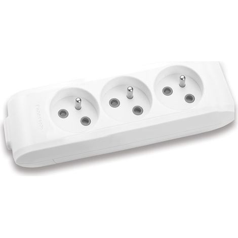 Multiprise X-TENDIA x3 Sans câble Blanche - PANASONIC