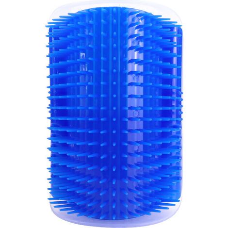 Peigne de toilettage pour animaux de compagnie Angle Friction Peigne de massage pour animaux de compagnie + Menthe(bleu) (1/5)