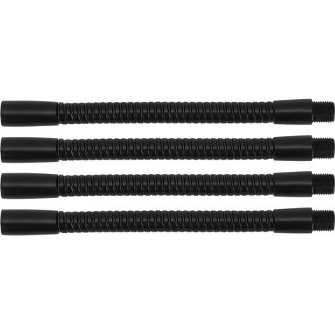 Lot de 4 flexibles de lampe à col de cygne en aluminium de 10 mm de diamètre, pour lampe de table ou de bureau, longueur 15 cm. (1/5)