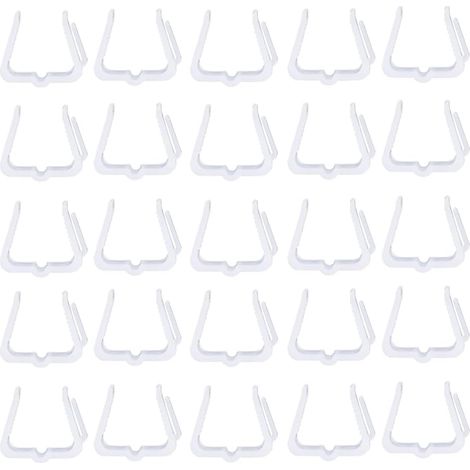 Lot de 100 crochets de Noël extérieurs pour décorations de Noël, gouttières, clôtures, couleurs variées