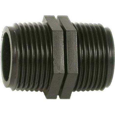 5 x PL RACCORDO POLIPROP NIPPLO 3/4X3/4