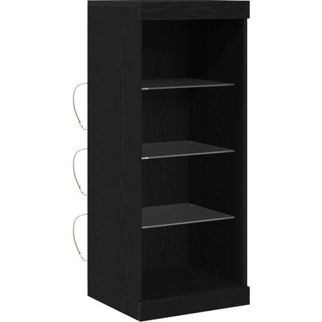Maison Exclusive - Madia LED Rovere Nero 41 x 37 x 100 cm Legno multistrato