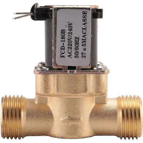 Électrovanne électromagnétique en laiton 2025 1/2 pouce AC 220 V normalement fermée pour le contrôle de l'eau et des produits chimiques. (1/5)