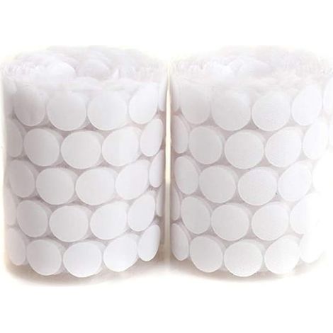 Lot de 1 000 pastilles auto-adhésives double face de 20 mm, résistantes et imperméables, avec support amovible (blanc). (SKU produit : 97135443 SKU Offre : mkh25.8.20-2) (1/5)