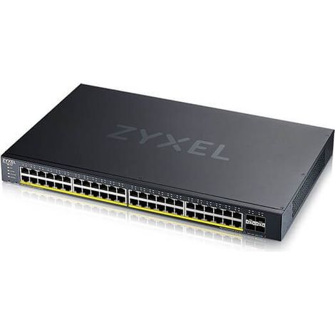 Zyxel XGS1935-52HP Géré L2/L3 Gigabit Ethernet (10/100/1000) Connexion Ethernet, supportant l'alimentation via ce port (PoE) (1/4)