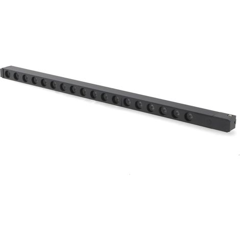 IluminaShop - Foco Lineal Hall LED Negro 18W para Carril Magnetico Monofasico Detail Chip Osram 48V CRI 90 UGR 17 Serie Detail Blanco Calido 3000K (1/2)