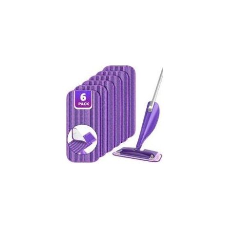 Wiederverwendbare Reinigungstücher, kompatibel mit Swiffer WetJet, für 30-cm-WetJet-Nachfüllpackungen, 6er-Packung von Crezuo (1/4)