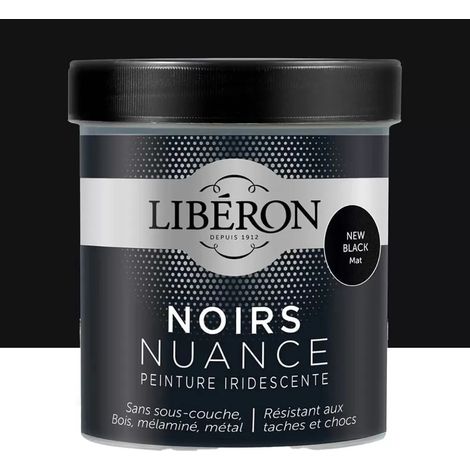 Peinture LIBÉRON Noirs Nuance New Black mat 0,5 L