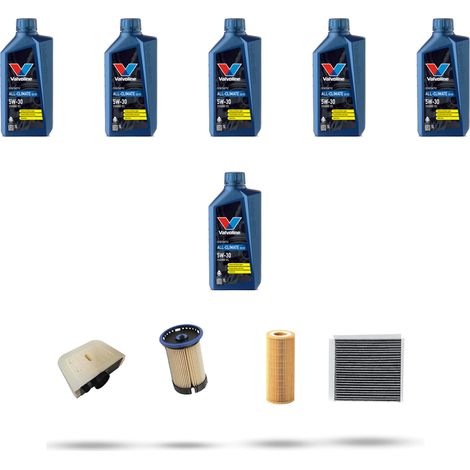 Kit tagliando 4 FILTRI e 6L OLIO compatibile con Vw Touareg III 3.0 TDI (CR) 183Kw dal 2018 (1/5)