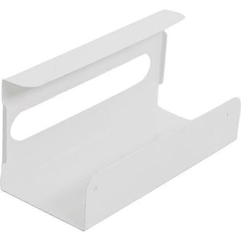 Porte-papier toilette suspendu en acier inoxydable avec support de rangement pour salle de bain (argenté)