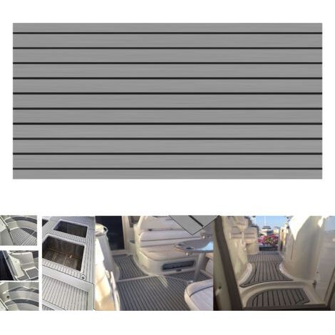 Tapis de sol en mousse EVA pour bateau (240 x 60 cm), en teck synthétique pour bateau (1/5)