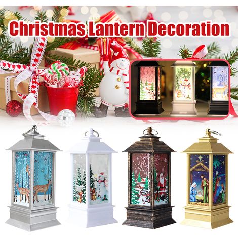 Bougie de bureau LED Père Noël - Décorations de Noël - Blanc féérique (1/5)