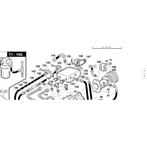 Blocco valvole x trasm.idr.T1W-T4 ORIGINALE KUBOTA GIANNI FERRARI 00.41.00.3020