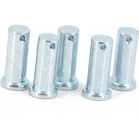 Lot de 5 - Axe goupille d'attelage percé Ø12 mm – L30 mm pour chape