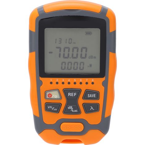 wattmètre optique portable multifonctionnel, testeur de câbles à fibres optiques avec voyant LED, 20 mW (1/5)