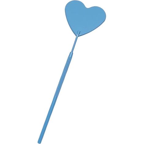 Miroir en forme de cœur, portable, à long manche, pour extensions de cils et accessoires-Blue (1/5)