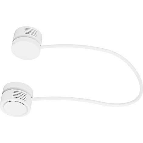 Ventilateur de cou portable mini USB mains libres sans pales avec fonction d'aromathérapie pour une utilisation en extérieur (blanc) (1/5)