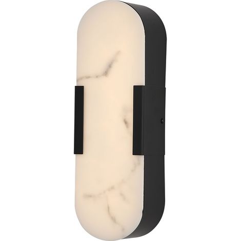 Applique murale Opaline noir 35cm - 11138BK (1/3)