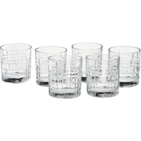 Mopita Seul Set 6 Bicchieri Bibita 325 Ml Vetro Trasparente