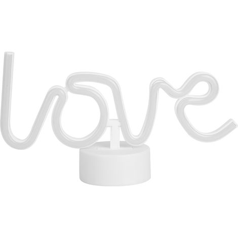 Lumière LED lettre anglaise forme unique, veilleuse pour chambre maison, cadeau Saint-Valentin original (1/5)