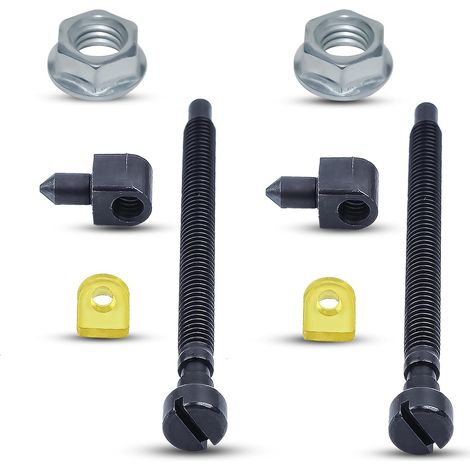 Vis de tendeur de chaîne pour pièces de tronçonneuse Husqvarna, tendeur de chaîne avec écrous de guide pour Husqvarna 42 51 55 Rancher 234 246 133, tronçonneuse 501537101, 501546301 plus 2 écrous de g (1/5)