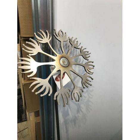 Dandelion Pin Support 5Ft (Bare Metal/Natural Rust) (Pack of 3) - Steel - H152.4 cm