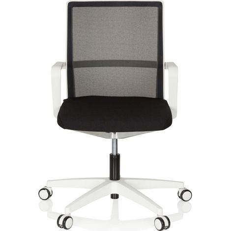 [GEBRAUCHT] Hjh Office Bürostuhl Drehstuhl Stuhl 3 D Netzstoff Weiss Schwarz Armlehnen Netz B-Ware