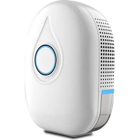 (Bleu) Déshumidificateur électrique, séchoir à air, déshumidificateur portable, silencieux (1/5)