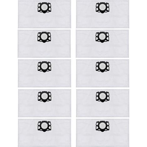 10 Vliesfilterbeutel kompatibel mit Kärcher KFI357 KA40 WD2 Plus WD3 WD3s SE4001 SE4002 Roboterstaubsauger (10 Stück) (1/5)