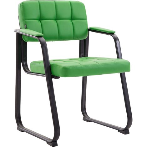 Chaise de visiteur Canada B similicuir Vert