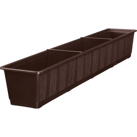 Geli Blumenkasten Standard 100 cm braun Blumenkästen
