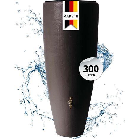 GARANTIA 2in1 Regentonne 300 Liter mocca inkl. Pflanzschale (1/5)