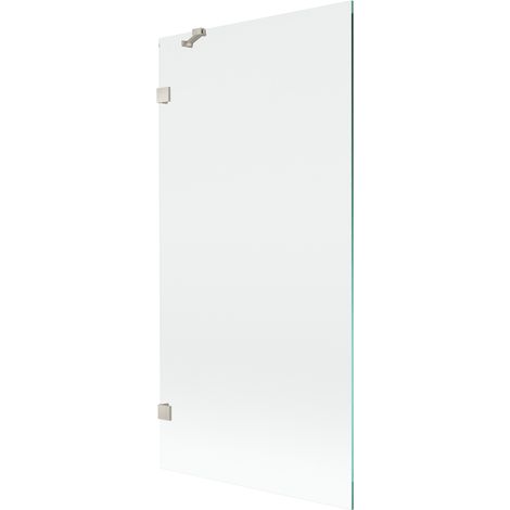 Mexen Lunar paratia per doccia a 1 anta 90 x 150 cm, trasparente, nichel spazzolato - 897-090-000-97-00 (1/5)