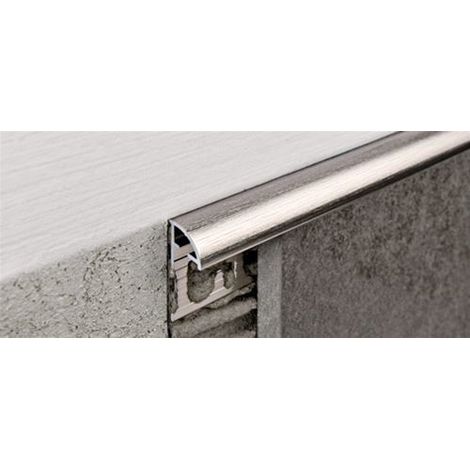 Profilo projolly alluminio h. 10 mm brillantato cromo barra da 2,7 ml