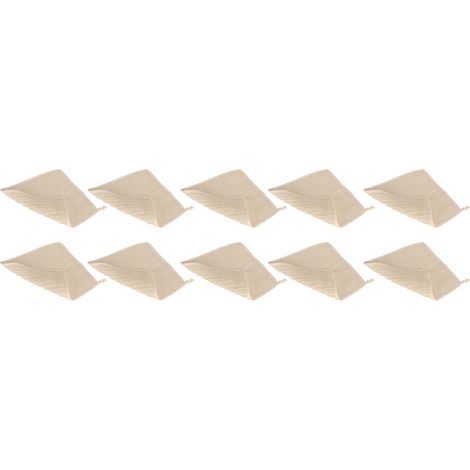 Lot de 10 gants de toilette exfoliants doux pour visage et corps, gant de massage moussant pour démaquillage et bain, texture légère (1/5)