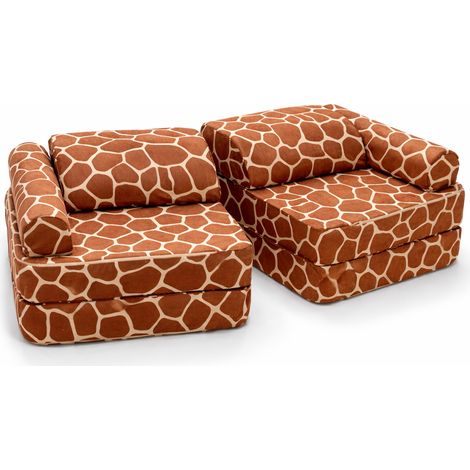 Fauteuil modulable enfant motif girafe (1/3)