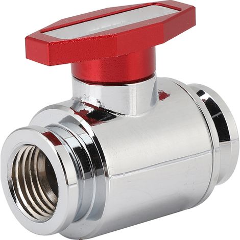 Vanne de vidange en laiton de haute qualité pour refroidisseur d'eau d'ordinateur, filetage femelle G1/4 FM YGNSS (rouge) (1/5)