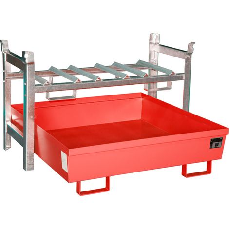 Bauer Südlohn Étagère à fûts FRA-3, laquée, rouge feu