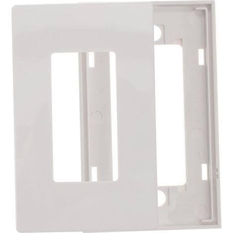 Plaque Murale Design Moderne Flexible sans Vis en PC Blanc 1 Gang pour Prise Électrique pour Chambres et Cafés (1/5)