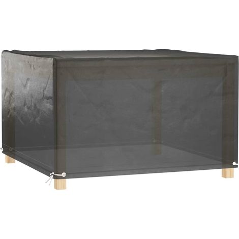 Maison Exclusive - Coperture Mobili Giardino 2pz 8 Occhielli 132x132x80cm Quadrate (1/5)
