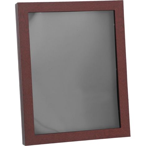 Cadre Vitrine pour Maillots Bois avec Panneau Verre Transparent pour Exposer T-shirts et Uniformes de Sport (1/5)