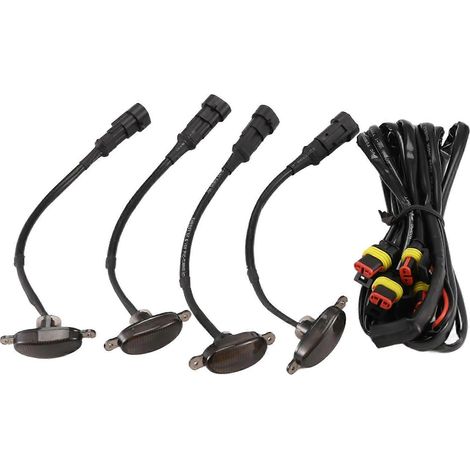 feux de jour à LED ambrés style Raptor avec lentille fumée pour calandre avant Ford F-150 F150 2009-2018 (1/5)