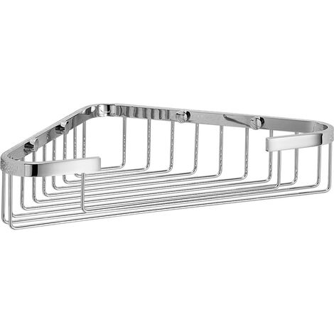 Lineabeta - Cestino portaoggetti doccia aperto angolare L.24,5 cm
