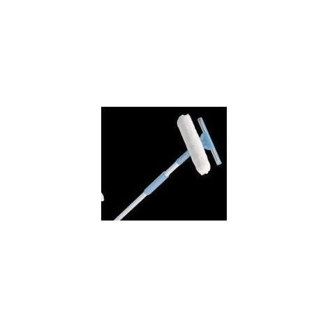 FPLUS limpiacristales reversible+mango , • Práctica herramienta todo-en-una
• Duradera hoja de silicona
• Trabaje con seguridad desde el piso con un tubo de 1.5 MTRS.(incluido)