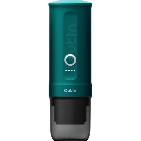 OutIn Nano cafetera espresso eléctrica portátil USB-C – Verde Turquesa