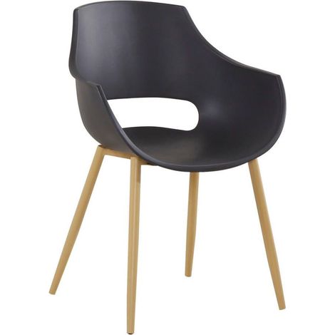 Chaises alice 110 (lot de 2) - Noir