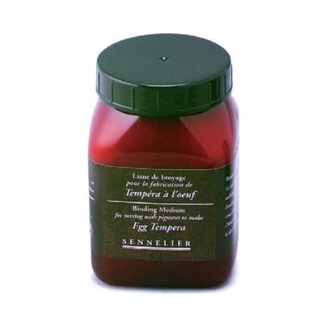 Liant de broyage pour tempéra à l'œuf - SENNELIER - Rouge - Consistance personnalisable