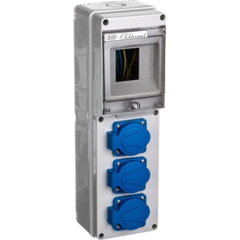 Gebäudeverteilerkasten 4 Module, 3x16A 2P+Z RSE-01 IP54 942060