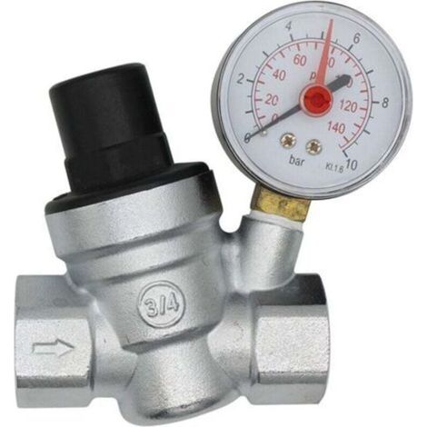 DN20 water pressure reducer 3/4 inch water pressure regulator with manometer (1/4)