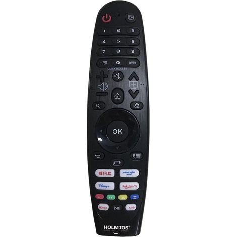 HOLMIOS Universalfernbedienung für LG Smart TV (2xLR03/AAA nicht im Lieferumfang enthalten) schwarz
